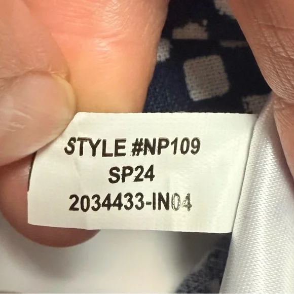 Madewell Navy and White boho cotton Midi Sundress 14 - Picture 10 of 14